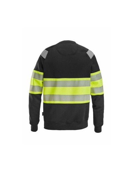 2834 Chaqueta con cremallera completa de alta visibilidad clase 1 negro-amarillo