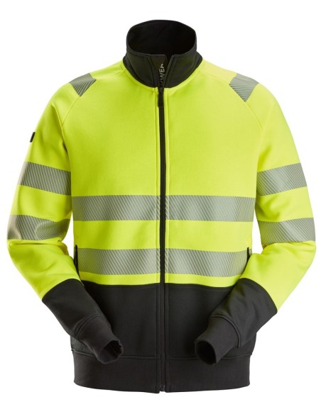 2835 Chaqueta con cremallera completa de alta visibilidad clase 2 amarillo-negro