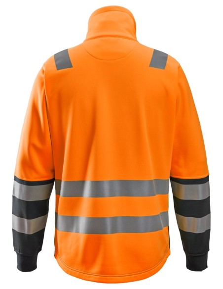 8035 Chaqueta con cremallera completa de alta visibilidad clase 2 naranja-negro
