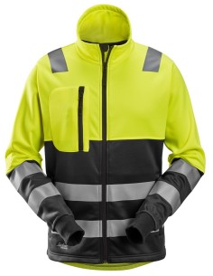 8035 Chaqueta con cremallera completa de alta visibilidad clase 2 amarillo-negro