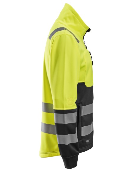 8035 Chaqueta con cremallera completa de alta visibilidad clase 2 amarillo-negro