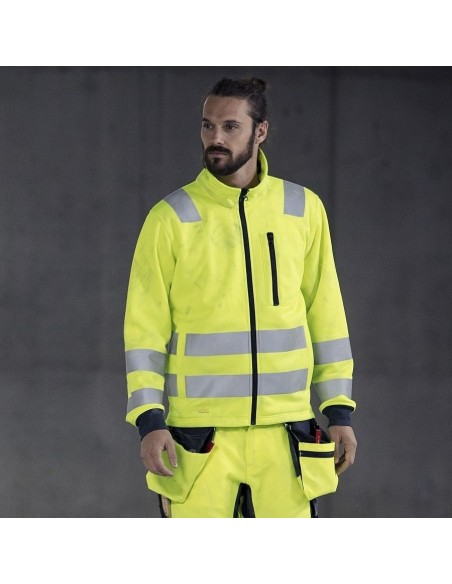 8036 Chaqueta con cremallera completa de alta visibilidad clase 2/3 naranja