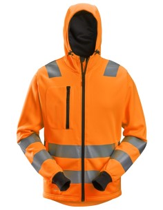 8039 Sudadera con capucha y cremallera completa de alta visibilidad clase 2/3 naranja