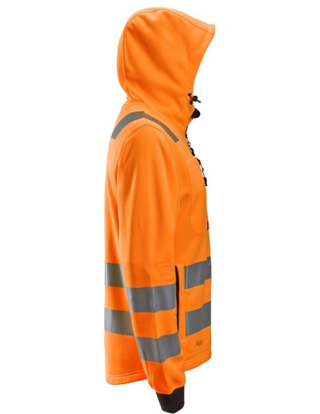 8039 Sudadera con capucha y cremallera completa de alta visibilidad clase 2/3 naranja