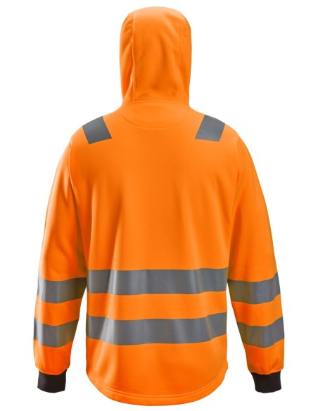 8039 Sudadera con capucha y cremallera completa de alta visibilidad clase 2/3 naranja