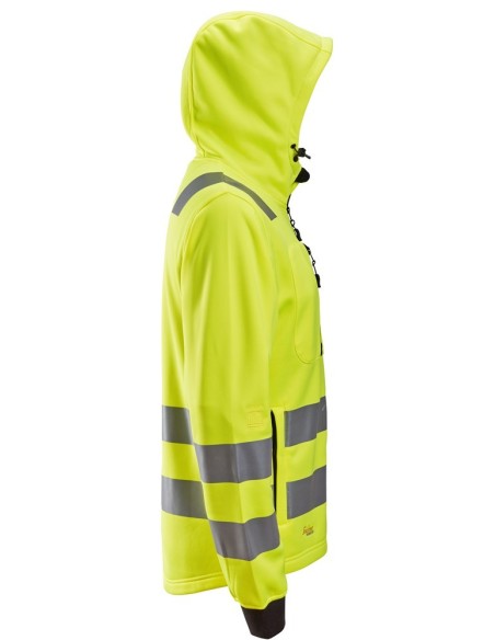 8039 Sudadera con capucha y cremallera completa de alta visibilidad clase 2/3 amarillo