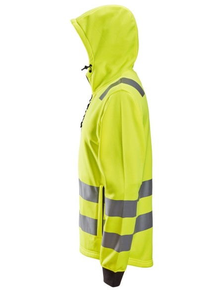 8039 Sudadera con capucha y cremallera completa de alta visibilidad clase 2/3 amarillo