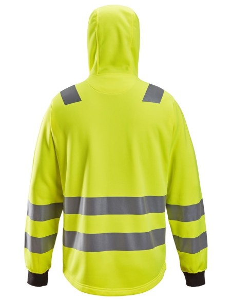 8039 Sudadera con capucha y cremallera completa de alta visibilidad clase 2/3 amarillo