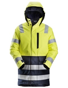 1860 Parka con aislamiento ProtecWork de alta visibilidad clase 3 amarillo-azul marino