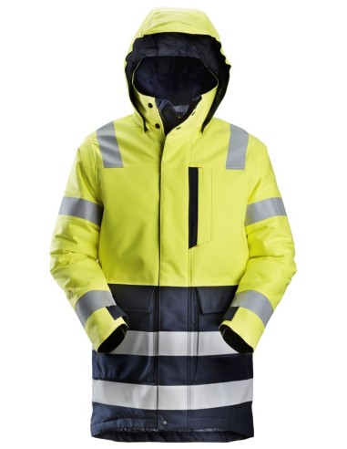 1860 Parka con aislamiento ProtecWork de alta visibilidad clase 3 amarillo-azul marino
