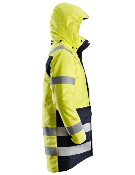 1860 Parka con aislamiento ProtecWork de alta visibilidad clase 3 amarillo-azul marino