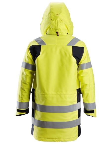 1860 Parka con aislamiento ProtecWork de alta visibilidad clase 3 amarillo-azul marino