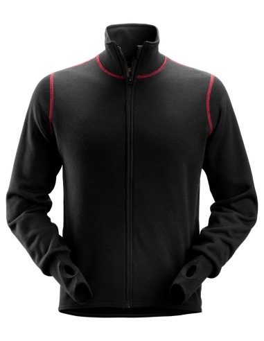 1563 Chaqueta de rizo de lana ProtecWork negro