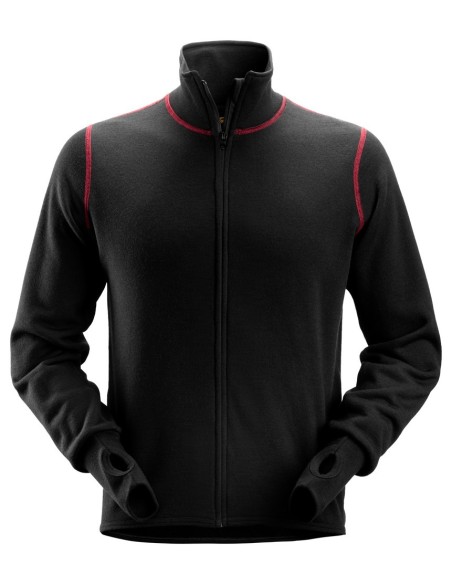 1563 Chaqueta de rizo de lana ProtecWork negro