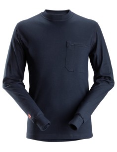 2460 Camiseta de manga larga ProtecWork azul marino
