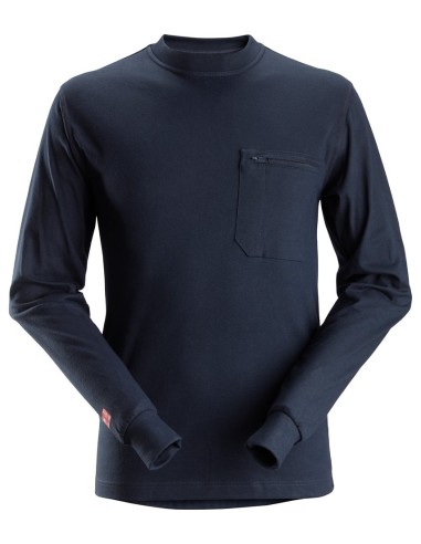2460 Camiseta de manga larga ProtecWork azul marino