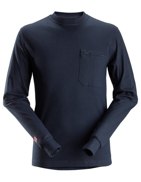 2460 Camiseta de manga larga ProtecWork azul marino