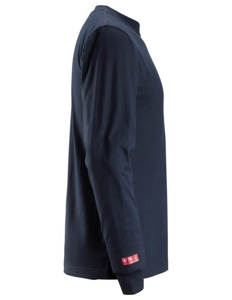 2460 Camiseta de manga larga ProtecWork azul marino