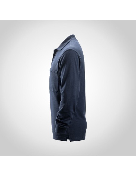 2660 Polo de manga larga ProtecWork azul marino
