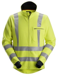 2864 Sudadera ProtecWork alta visibilidad clase 3 con cremallera completa amarillo-azul marino