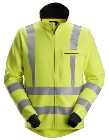 2864 Sudadera ProtecWork alta visibilidad clase 3 con cremallera completa amarillo-azul marino