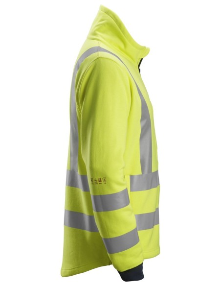 2864 Sudadera ProtecWork alta visibilidad clase 3 con cremallera completa amarillo-azul marino