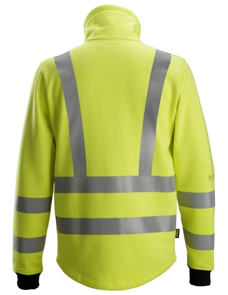 2864 Sudadera ProtecWork alta visibilidad clase 3 con cremallera completa amarillo-azul marino