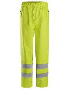 8267 Pantalones largos impermeables PU de alta visibilidad clase 2 ProtecWork amarillo