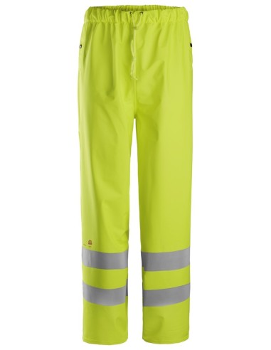 8267 Pantalones largos impermeables PU de alta visibilidad clase 2 ProtecWork amarillo