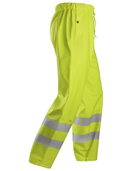 8267 Pantalones largos impermeables PU de alta visibilidad clase 2 ProtecWork amarillo
