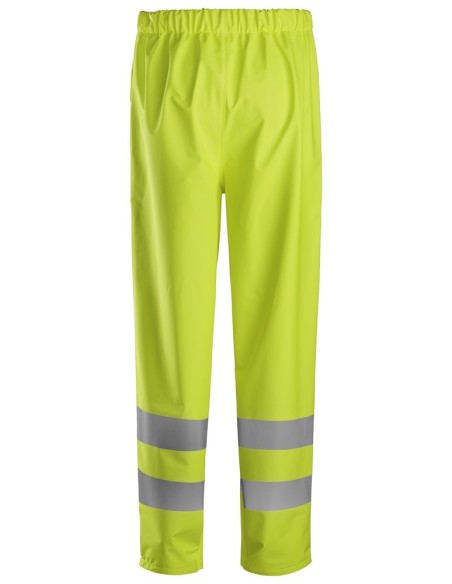 8267 Pantalones largos impermeables PU de alta visibilidad clase 2 ProtecWork amarillo