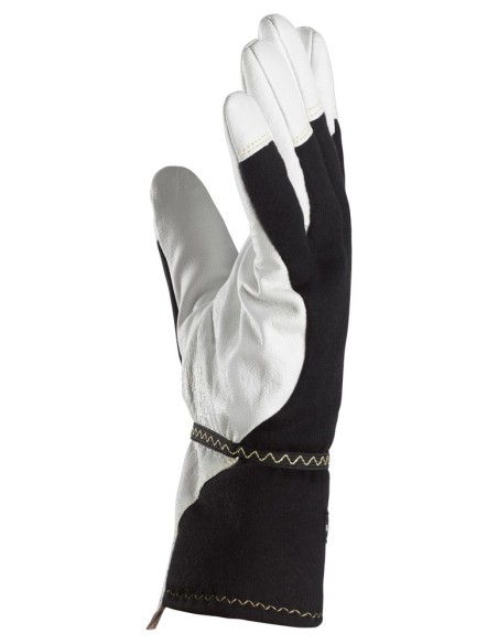 9361 Guante izquierdo de piel de cabra suave y flexible con forro de Thinsulate ignifugo ProtecWork blanco-negro