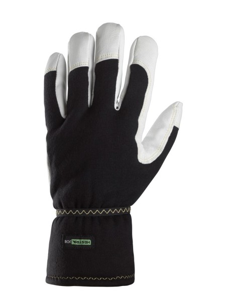 9361 Guante izquierdo de piel de cabra suave y flexible con forro de Thinsulate ignifugo ProtecWork blanco-negro