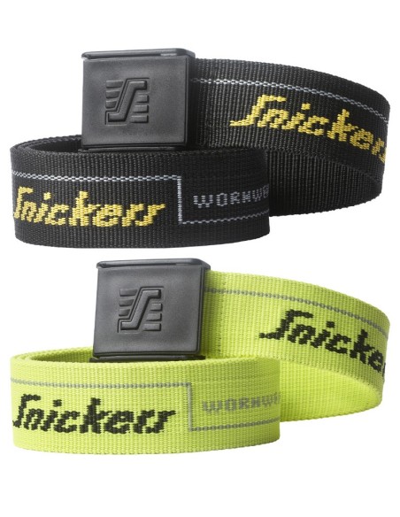 9033 Cinturon 100% Polyester con logo Snickers amarillo