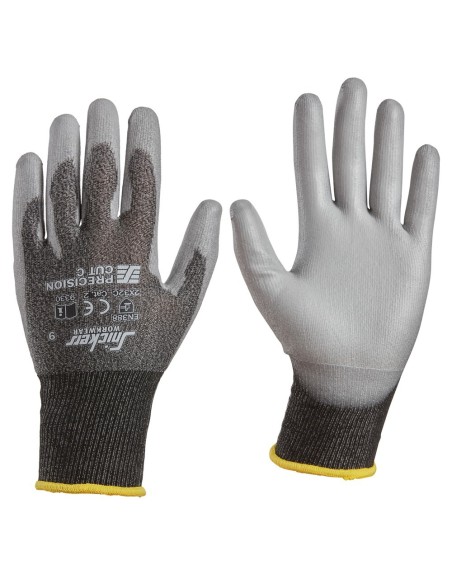 9330 Par guantes Precision Cut C gris antracita-gris roca