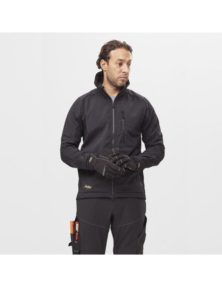 9562 Par de guantes de trabajo resistentes al agua y flexibles Weather Flex Dry negro