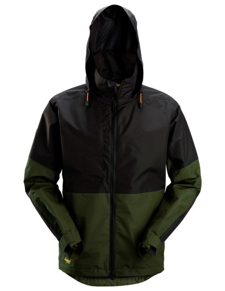 1304 Chaqueta impermeable AllroundWork color verde khaki/ negro