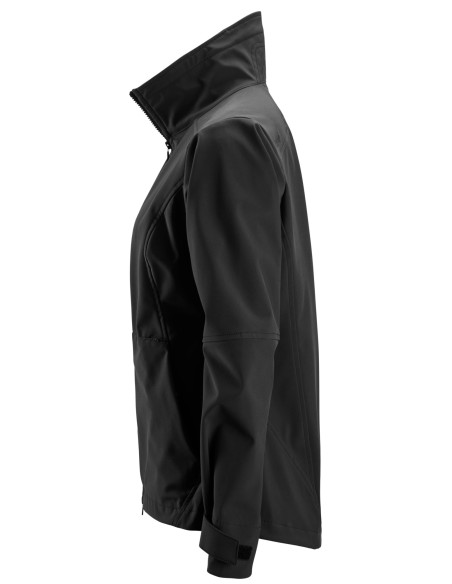 1247 Chaqueta cortavientos softshell para mujer AllroundWork color negro
