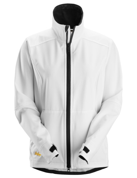 1247 Chaqueta cortavientos softshell para mujer AllroundWork color blanco