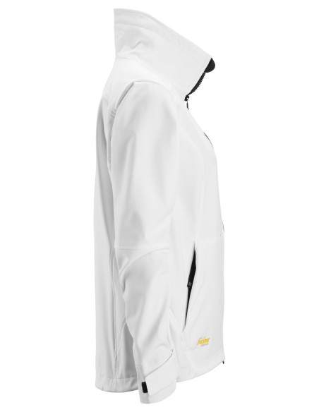 1247 Chaqueta cortavientos softshell para mujer AllroundWork color blanco