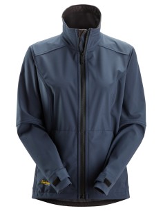 1247 Chaqueta cortavientos softshell para mujer AllroundWork color azul