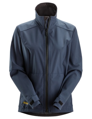 1247 Chaqueta cortavientos softshell para mujer AllroundWork color azul
