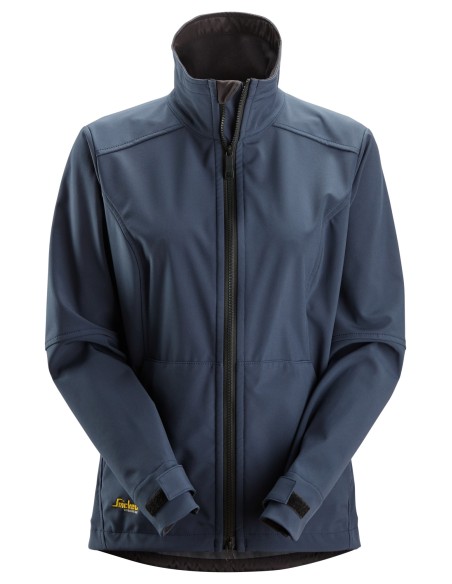 1247 Chaqueta cortavientos softshell para mujer AllroundWork color azul