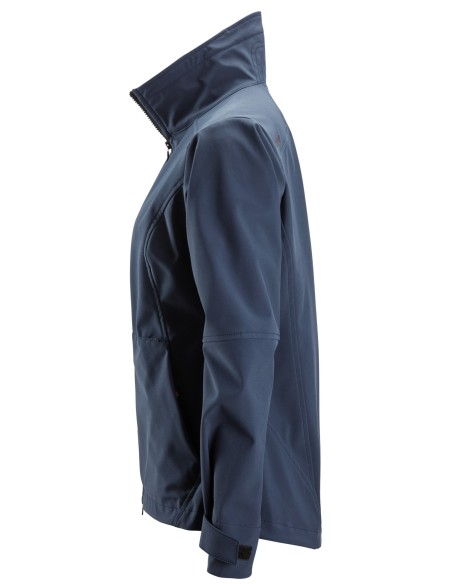 1247 Chaqueta cortavientos softshell para mujer AllroundWork color azul