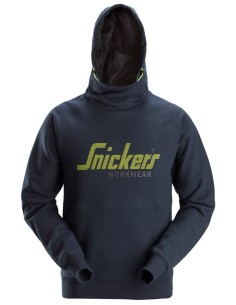 2845 Sudaderas con capucha y logo color azul marino