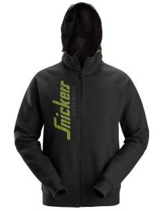 2846 Sudaderas con cremallera y capucha color negro