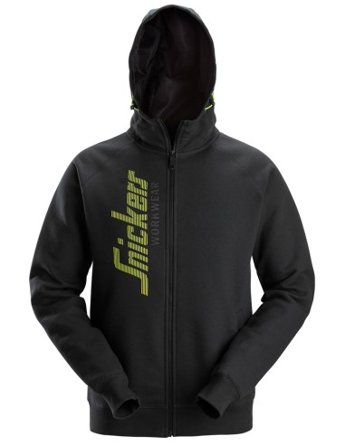 2846 Sudaderas con cremallera y capucha color negro