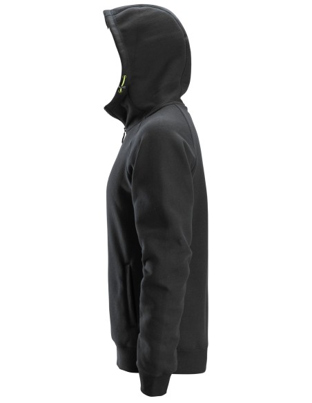 2846 Sudaderas con cremallera y capucha color negro