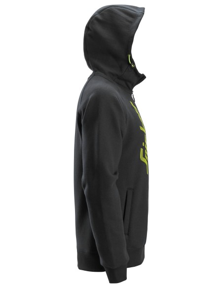 2846 Sudaderas con cremallera y capucha color negro