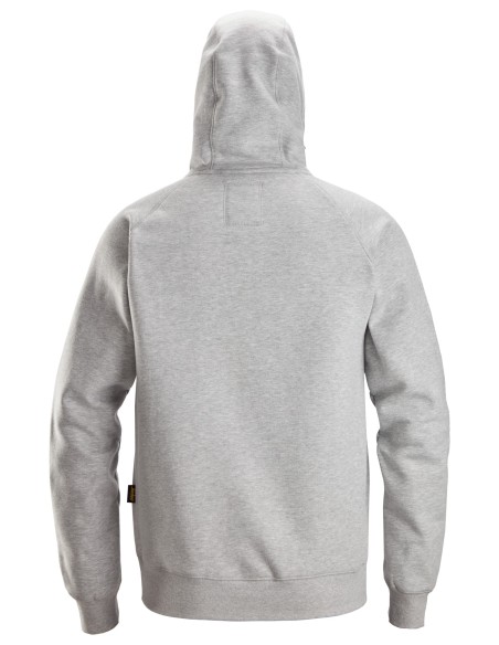 2846 Sudaderas con cremallera y capucha color gris jaspeado
